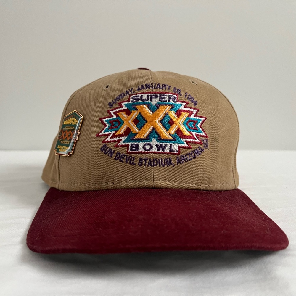 Vintage Super Bowl XXX Hat with Enamel Pin – Rare Collectible